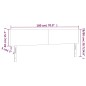 vidaXL Cabecero con LED cuero sintético gris 180x5x78/88 cm vidaXL Cabecero con LED cuero sintético gris 180x5x78/88 cm