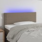 vidaXL Cabecero con LED de tela gris taupe 80x5x78/88 cm vidaXL Cabecero con LED de tela gris taupe 80x5x78/88 cm