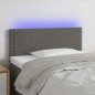 vidaXL Cabecero con LED de terciopelo gris oscuro 100x5x78/88 cm vidaXL Cabecero con LED de terciopelo gris oscuro 100x5x78/88 cm