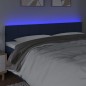 vidaXL Cabecero con LED de tela azul 160x5x78/88 cm vidaXL Cabecero con LED de tela azul 160x5x78/88 cm