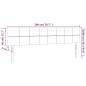 vidaXL Cabecero con LED de tela color crema 200x5x78/88 cm vidaXL Cabecero con LED de tela color crema 200x5x78/88 cm