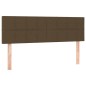 vidaXL Cabecero con LED de tela marrón oscuro 144x5x78/88 cm vidaXL Cabecero con LED de tela marrón oscuro 144x5x78/88 cm