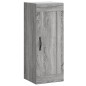 vidaXL Aparador alto madera contrachapada gris Sonoma 34,5x34x180 cm