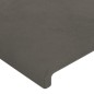 vidaXL Cabecero con luces LED terciopelo gris oscuro 80x5x118/128 cm vidaXL Cabecero con luces LED terciopelo gris oscuro 80x5x118/128 cm
