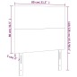 vidaXL Cabecero con luces LED terciopelo gris oscuro 80x5x118/128 cm vidaXL Cabecero con luces LED terciopelo gris oscuro 80x5x118/128 cm