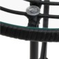 vidaXL Juego de comedor de jardín 5 piezas ratán sintético negro vidaXL Juego de comedor de jardín 5 piezas ratán sintético negro