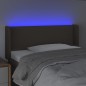vidaXL Cabecero con LED de tela gris taupe 93x16x78/88 cm vidaXL Cabecero con LED de tela gris taupe 93x16x78/88 cm
