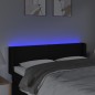 vidaXL Cabecero con LED de tela negro 147x16x78/88 cm vidaXL Cabecero con LED de tela negro 147x16x78/88 cm
