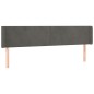 vidaXL Cabecero con LED de terciopelo gris oscuro 183x16x78/88 cm vidaXL Cabecero con LED de terciopelo gris oscuro 183x16x78/88 cm