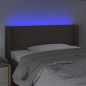 vidaXL Cabecero con LED de tela gris taupe 83x16x78/88 cm vidaXL Cabecero con LED de tela gris taupe 83x16x78/88 cm