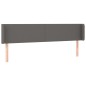 vidaXL Cabecero con LED cuero sintético gris 183x16x78/88 cm vidaXL Cabecero con LED cuero sintético gris 183x16x78/88 cm