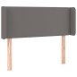 vidaXL Cabecero con LED cuero sintético gris 93x16x78/88 cm vidaXL Cabecero con LED cuero sintético gris 93x16x78/88 cm
