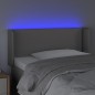 vidaXL Cabecero con LED cuero sintético gris 93x16x78/88 cm vidaXL Cabecero con LED cuero sintético gris 93x16x78/88 cm