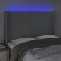 vidaXL Cabecero con LED de tela gris claro 147x16x118/128 cm vidaXL Cabecero con LED de tela gris claro 147x16x118/128 cm