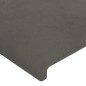 vidaXL Cabecero con LED de terciopelo gris oscuro 147x16x118/128 cm vidaXL Cabecero con LED de terciopelo gris oscuro 147x16x118/128 cm