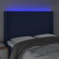 vidaXL Cabecero con LED de tela azul 147x16x118/128 cm vidaXL Cabecero con LED de tela azul 147x16x118/128 cm