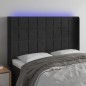 vidaXL Cabecero con LED de terciopelo negro 147x16x118/128 cm vidaXL Cabecero con LED de terciopelo negro 147x16x118/128 cm