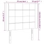 vidaXL Cabecero con LED de terciopelo verde oscuro 93x16x118/128 cm