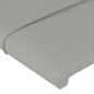 vidaXL Cabecero con LED de tela gris claro 203x16x118/128 cm vidaXL Cabecero con LED de tela gris claro 203x16x118/128 cm