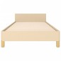vidaXL Estructura de cama con cabecero de tela color crema 90x190 cm vidaXL Estructura de cama con cabecero de tela color crema 90x190 cm