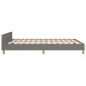vidaXL Estructura de cama con cabecero de tela gris oscuro 140x190 cm vidaXL Estructura de cama con cabecero de tela gris oscuro 140x190 cm