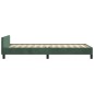 vidaXL Estructura cama con cabecero terciopelo verde oscuro 80x200 cm vidaXL Estructura cama con cabecero terciopelo verde oscuro 80x200 cm
