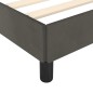vidaXL Estructura de cama con cabecero terciopelo gris oscuro 80x200cm vidaXL Estructura de cama con cabecero terciopelo gris oscuro 80x200cm