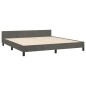 vidaXL Estructura cama con cabecero terciopelo gris oscuro 160x200 cm vidaXL Estructura cama con cabecero terciopelo gris oscuro 160x200 cm