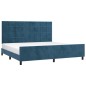 vidaXL Estructura cama con cabecero terciopelo azul oscuro 200x200 cm vidaXL Estructura cama con cabecero terciopelo azul oscuro 200x200 cm