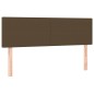 vidaXL Cama box spring con colchón tela marrón oscuro 140x190 cm vidaXL Cama box spring con colchón tela marrón oscuro 140x190 cm