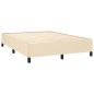 vidaXL Cama box spring con colchón tela color crema 140x200 cm vidaXL Cama box spring con colchón tela color crema 140x200 cm