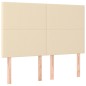 vidaXL Cama box spring con colchón tela color crema 140x200 cm vidaXL Cama box spring con colchón tela color crema 140x200 cm