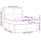 vidaXL Cama box spring con colchón tela color crema 140x200 cm vidaXL Cama box spring con colchón tela color crema 140x200 cm