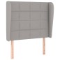 vidaXL Cama box spring con colchón tela gris claro 100x200 cm vidaXL Cama box spring con colchón tela gris claro 100x200 cm