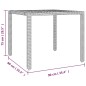 vidaXL Set comedor de jardín 3 piezas con cojines ratán sintético gris