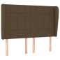 vidaXL Cama box spring con colchón tela marrón oscuro 140x190 cm vidaXL Cama box spring con colchón tela marrón oscuro 140x190 cm