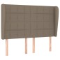 vidaXL Cama box spring con colchón tela gris taupe 140x200 cm vidaXL Cama box spring con colchón tela gris taupe 140x200 cm