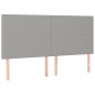 vidaXL Cama box spring con colchón tela gris claro 180x200 cm vidaXL Cama box spring con colchón tela gris claro 180x200 cm