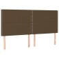 vidaXL Cama box spring con colchón tela marrón oscuro 200x200 cm vidaXL Cama box spring con colchón tela marrón oscuro 200x200 cm