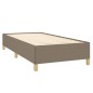 vidaXL Cama box spring con colchón tela gris taupe 90x200 cm vidaXL Cama box spring con colchón tela gris taupe 90x200 cm