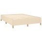vidaXL Cama box spring con colchón tela color crema 140x200 cm vidaXL Cama box spring con colchón tela color crema 140x200 cm