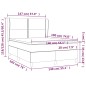 vidaXL Cama box spring con colchón terciopelo rosa 140x190 cm vidaXL Cama box spring con colchón terciopelo rosa 140x190 cm