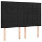 vidaXL Cama box spring con colchón terciopelo negro 140x190 cm vidaXL Cama box spring con colchón terciopelo negro 140x190 cm