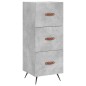 vidaXL Aparador de madera contrachapada gris hormigón 34,5x34x180 cm vidaXL Aparador de madera contrachapada gris hormigón 34,5x34x180 cm
