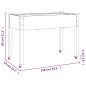 vidaXL Jardinera con forro y ruedas madera abeto marrón 118x59x80 cm vidaXL Jardinera con forro y ruedas madera abeto marrón 118x59x80 cm
