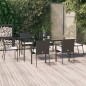 vidaXL Set de comedor de jardín 7 pzas y cojines ratán sintético negro vidaXL Set de comedor de jardín 7 pzas y cojines ratán sintético negro
