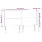 vidaXL Cabecero con LED cuero sintético gris 183x16x118/128 cm vidaXL Cabecero con LED cuero sintético gris 183x16x118/128 cm