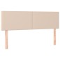 vidaXL Cama box spring con colchón cuero sintético capuchino 140x190cm vidaXL Cama box spring con colchón cuero sintético capuchino 140x190cm