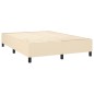 vidaXL Cama box spring con colchón tela color crema 140x200 cm vidaXL Cama box spring con colchón tela color crema 140x200 cm
