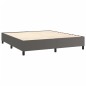 vidaXL Cama box spring con colchón cuero sintético gris 180x200 cm vidaXL Cama box spring con colchón cuero sintético gris 180x200 cm